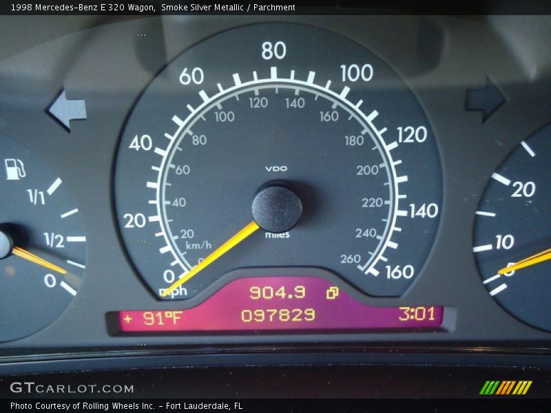 Smoke Silver Metallic / Parchment 1998 Mercedes-Benz E 320 Wagon