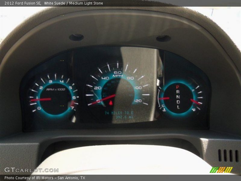White Suede / Medium Light Stone 2012 Ford Fusion SE