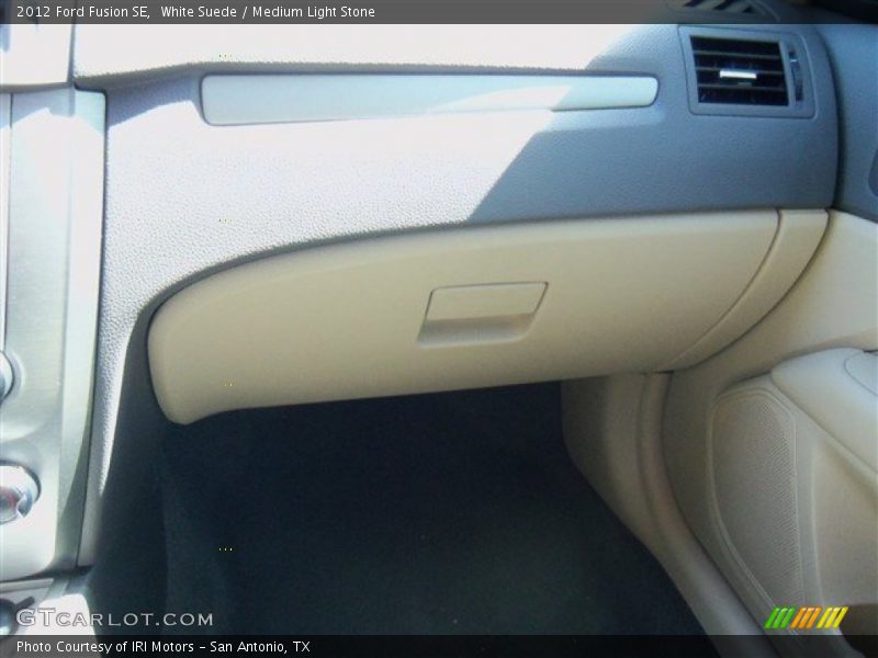 White Suede / Medium Light Stone 2012 Ford Fusion SE