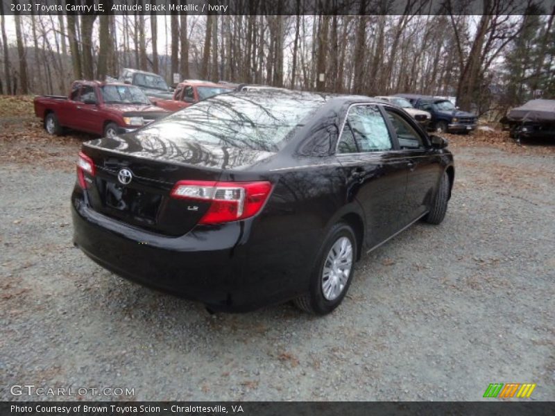 Attitude Black Metallic / Ivory 2012 Toyota Camry LE