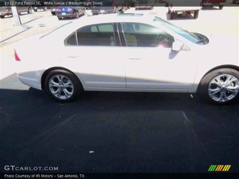 White Suede / Medium Light Stone 2012 Ford Fusion SE