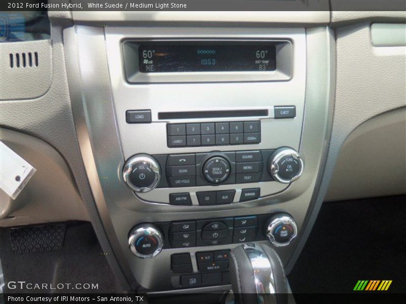 White Suede / Medium Light Stone 2012 Ford Fusion Hybrid