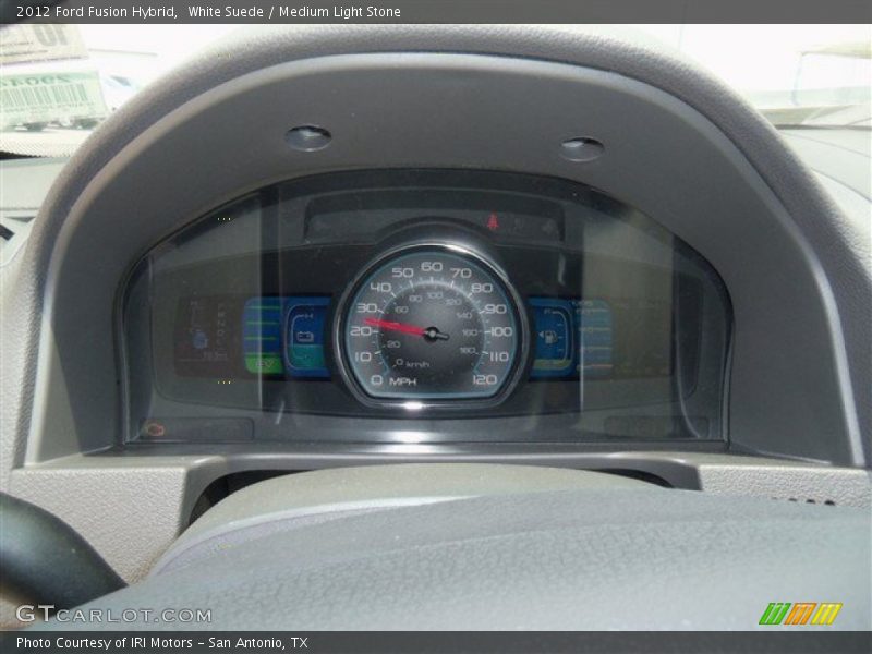 White Suede / Medium Light Stone 2012 Ford Fusion Hybrid