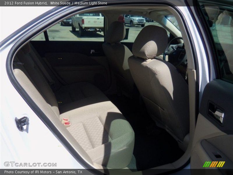 White Suede / Medium Light Stone 2012 Ford Fusion Hybrid