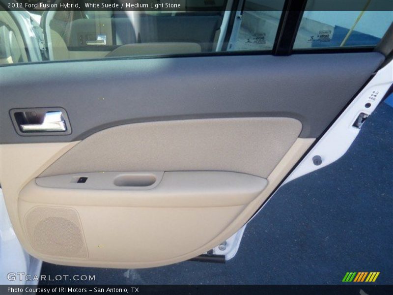 White Suede / Medium Light Stone 2012 Ford Fusion Hybrid