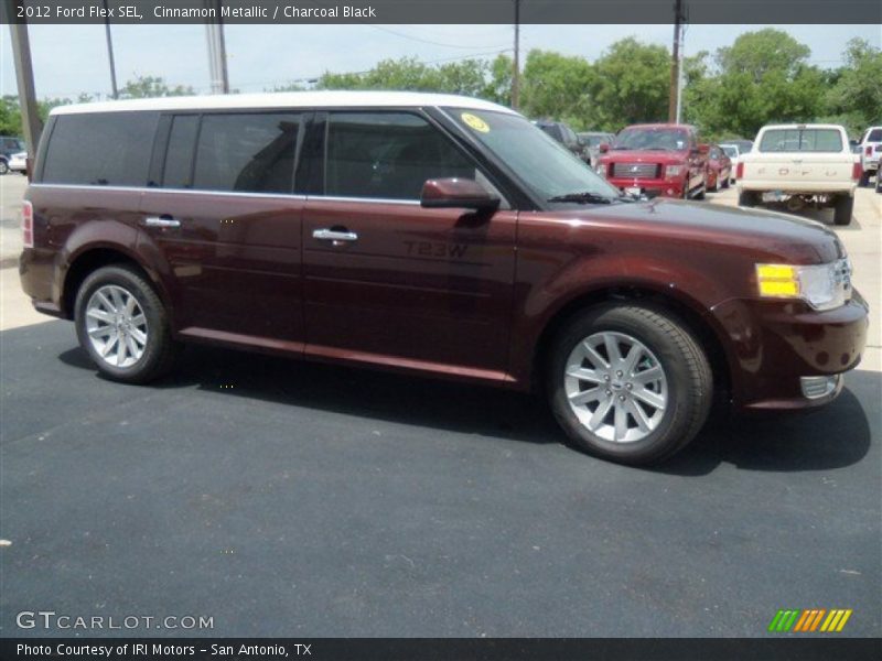 Cinnamon Metallic / Charcoal Black 2012 Ford Flex SEL