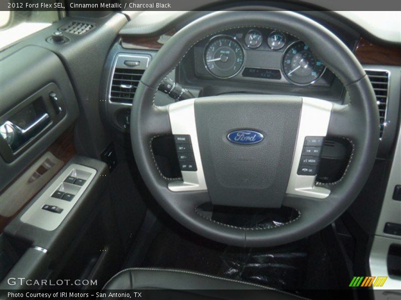 Cinnamon Metallic / Charcoal Black 2012 Ford Flex SEL