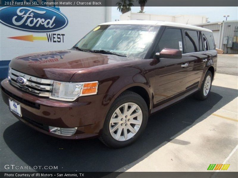 Cinnamon Metallic / Charcoal Black 2012 Ford Flex SEL