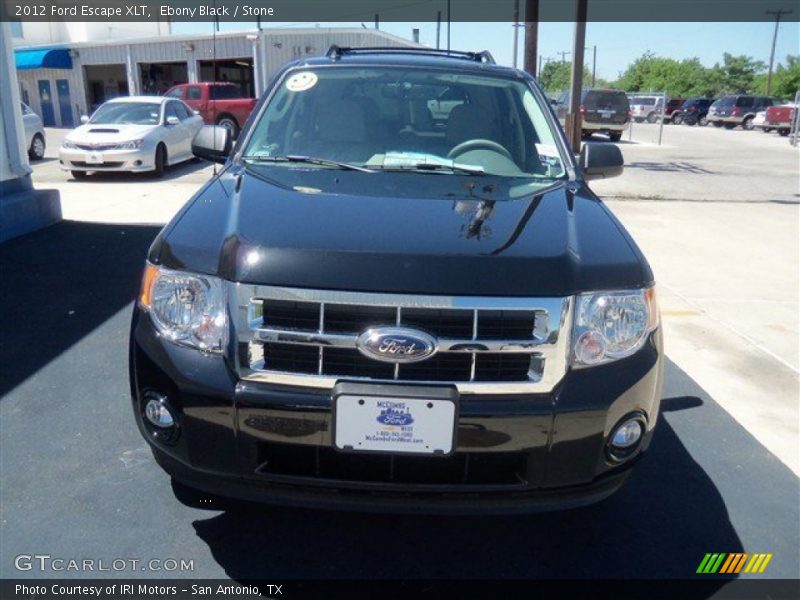 Ebony Black / Stone 2012 Ford Escape XLT