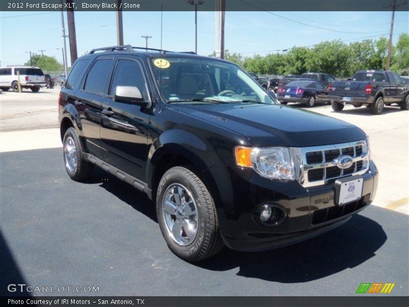 Ebony Black / Stone 2012 Ford Escape XLT