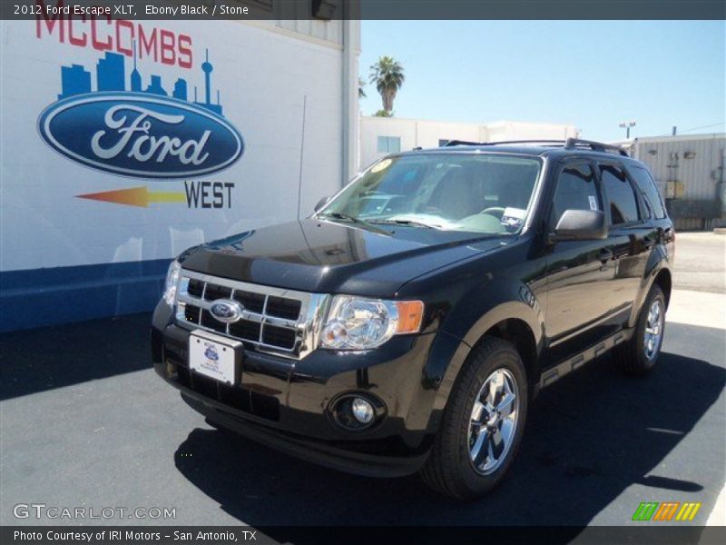Ebony Black / Stone 2012 Ford Escape XLT