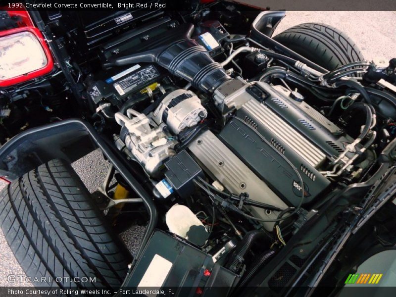  1992 Corvette Convertible Engine - 5.7 Liter OHV 16-Valve LT1 V8