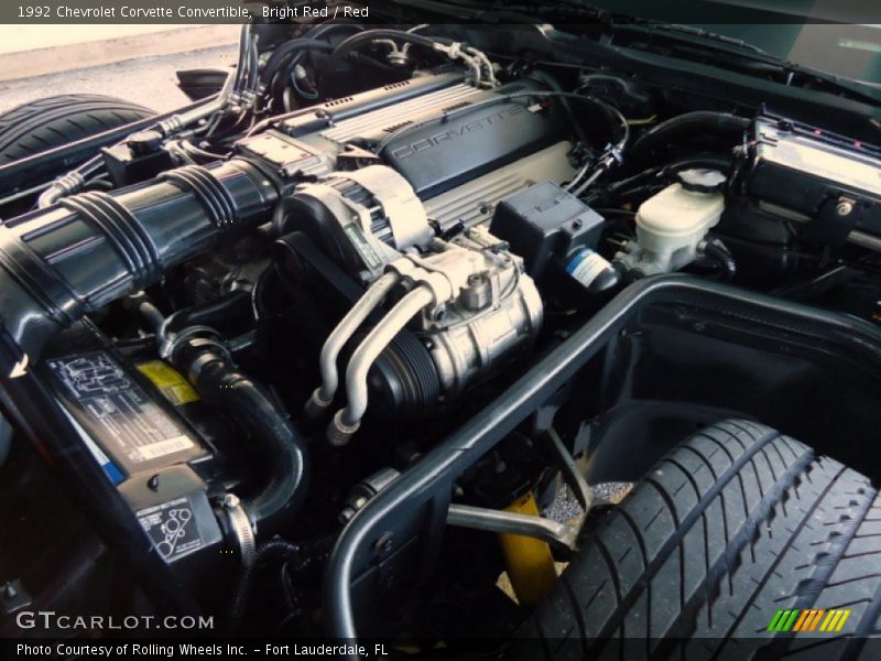  1992 Corvette Convertible Engine - 5.7 Liter OHV 16-Valve LT1 V8
