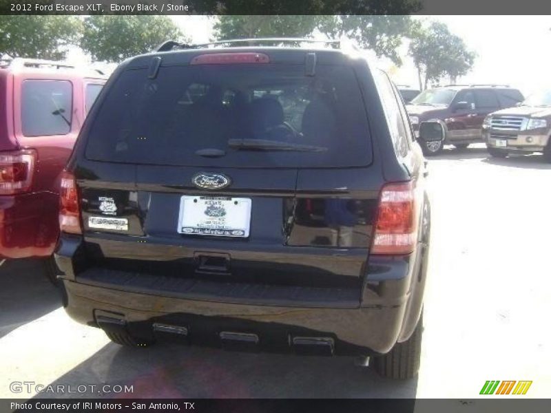 Ebony Black / Stone 2012 Ford Escape XLT