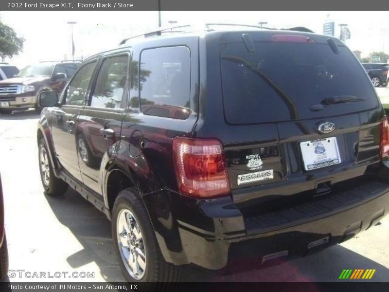 Ebony Black / Stone 2012 Ford Escape XLT