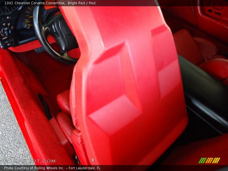 Bright Red / Red 1992 Chevrolet Corvette Convertible