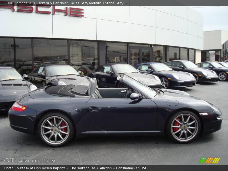 Atlas Grey Metallic / Stone Grey 2006 Porsche 911 Carrera S Cabriolet