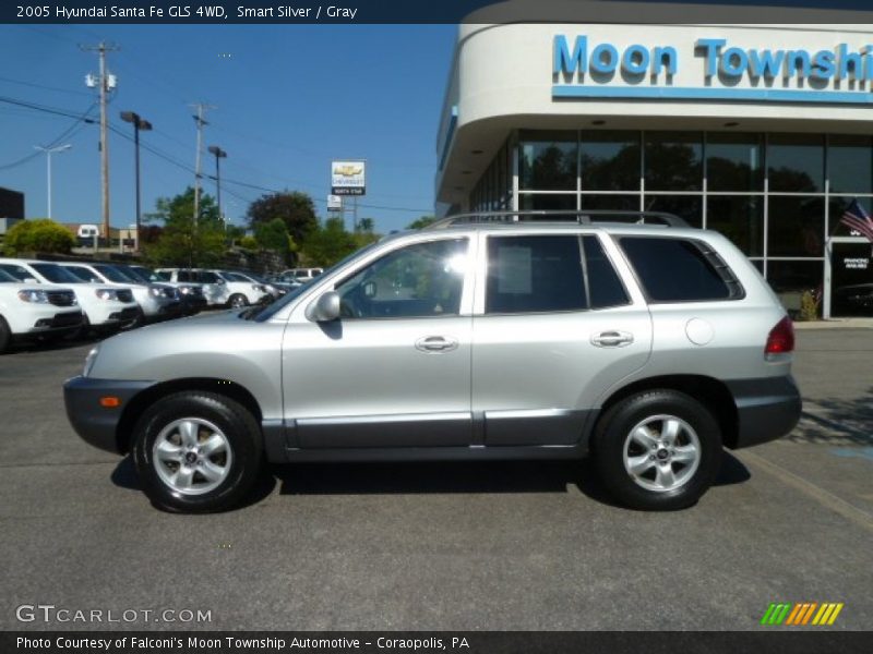 Smart Silver / Gray 2005 Hyundai Santa Fe GLS 4WD