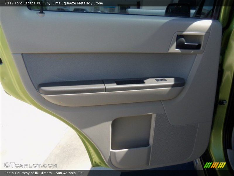 Lime Squeeze Metallic / Stone 2012 Ford Escape XLT V6