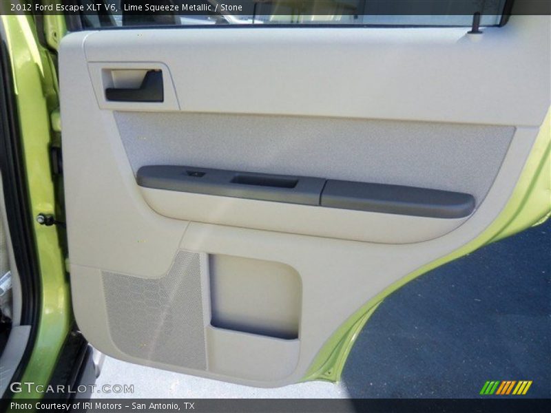 Lime Squeeze Metallic / Stone 2012 Ford Escape XLT V6