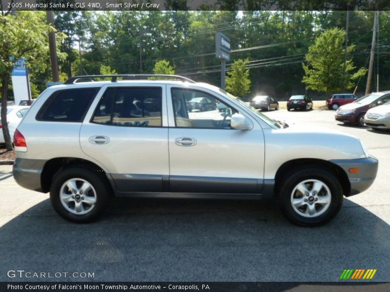 Smart Silver / Gray 2005 Hyundai Santa Fe GLS 4WD
