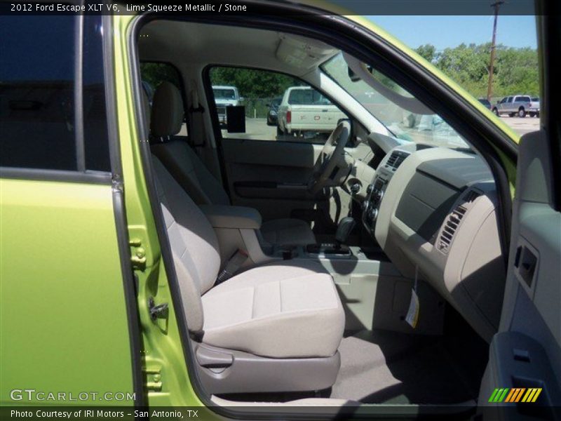 Lime Squeeze Metallic / Stone 2012 Ford Escape XLT V6