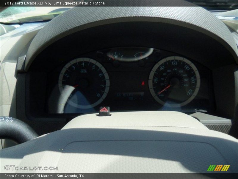 Lime Squeeze Metallic / Stone 2012 Ford Escape XLT V6