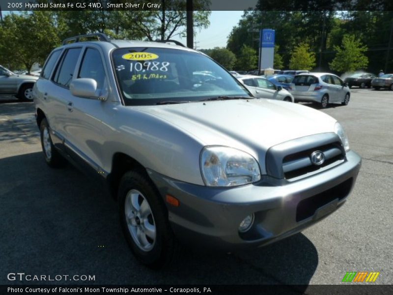 Smart Silver / Gray 2005 Hyundai Santa Fe GLS 4WD