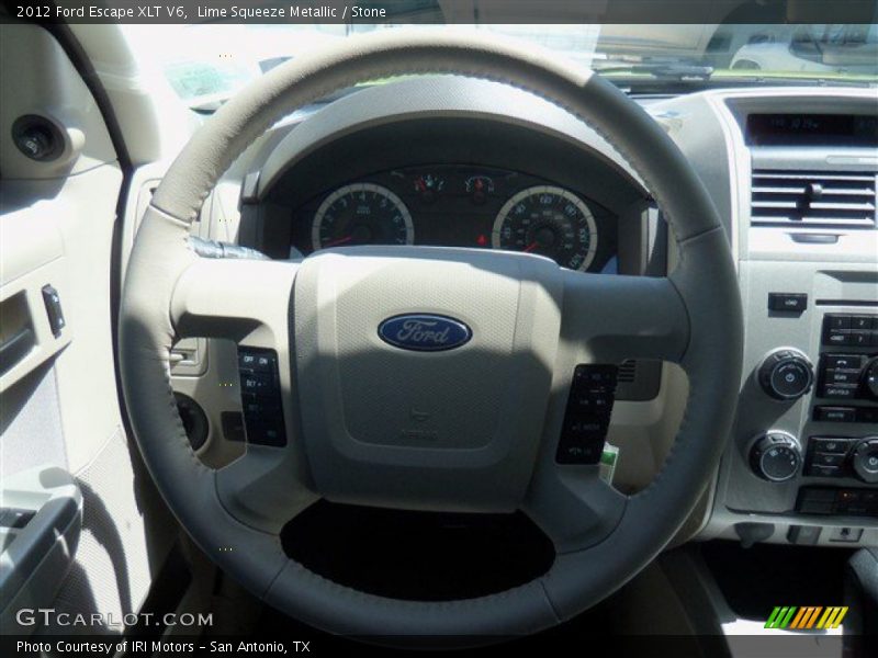 Lime Squeeze Metallic / Stone 2012 Ford Escape XLT V6