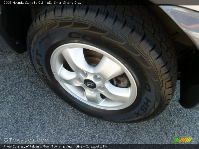 Smart Silver / Gray 2005 Hyundai Santa Fe GLS 4WD