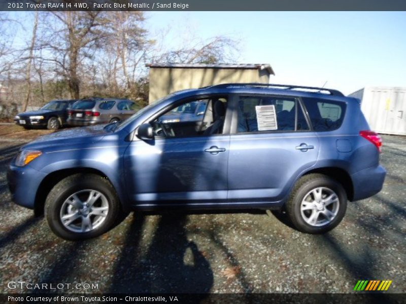 Pacific Blue Metallic / Sand Beige 2012 Toyota RAV4 I4 4WD