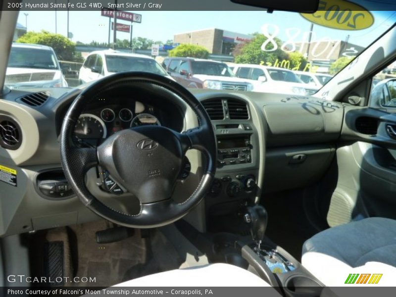 Smart Silver / Gray 2005 Hyundai Santa Fe GLS 4WD