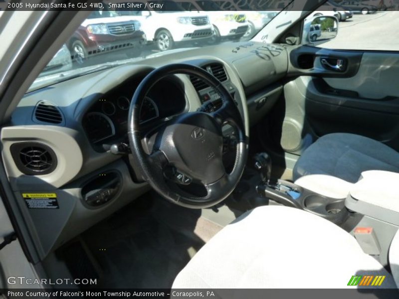 Smart Silver / Gray 2005 Hyundai Santa Fe GLS 4WD