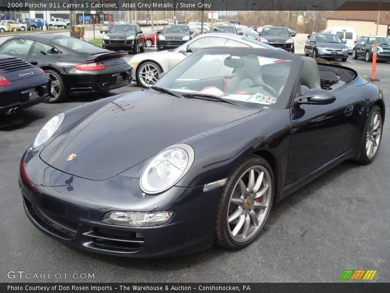 Atlas Grey Metallic / Stone Grey 2006 Porsche 911 Carrera S Cabriolet