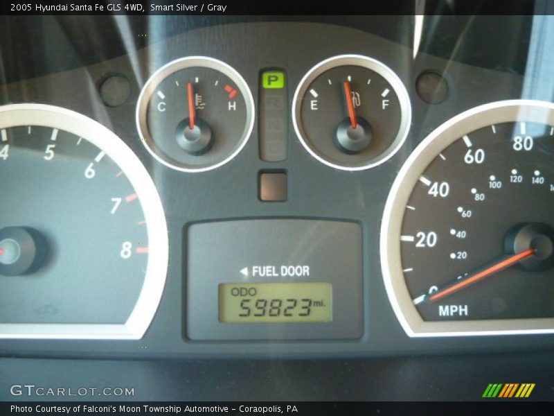 Smart Silver / Gray 2005 Hyundai Santa Fe GLS 4WD