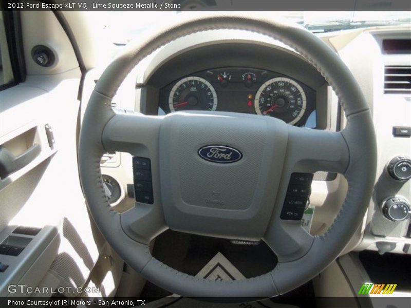 Lime Squeeze Metallic / Stone 2012 Ford Escape XLT V6