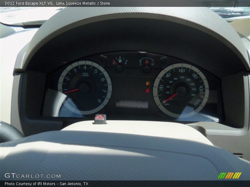Lime Squeeze Metallic / Stone 2012 Ford Escape XLT V6