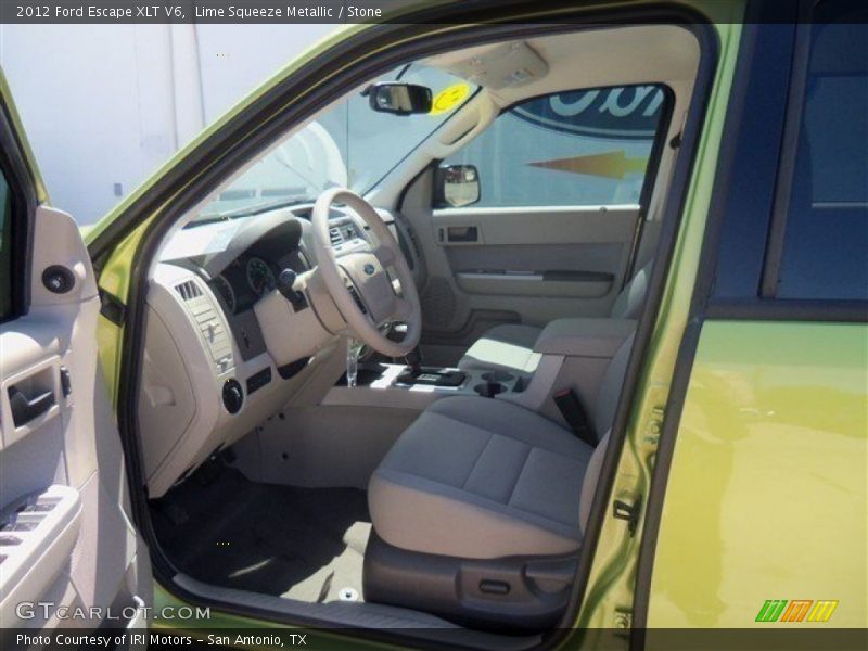 Lime Squeeze Metallic / Stone 2012 Ford Escape XLT V6