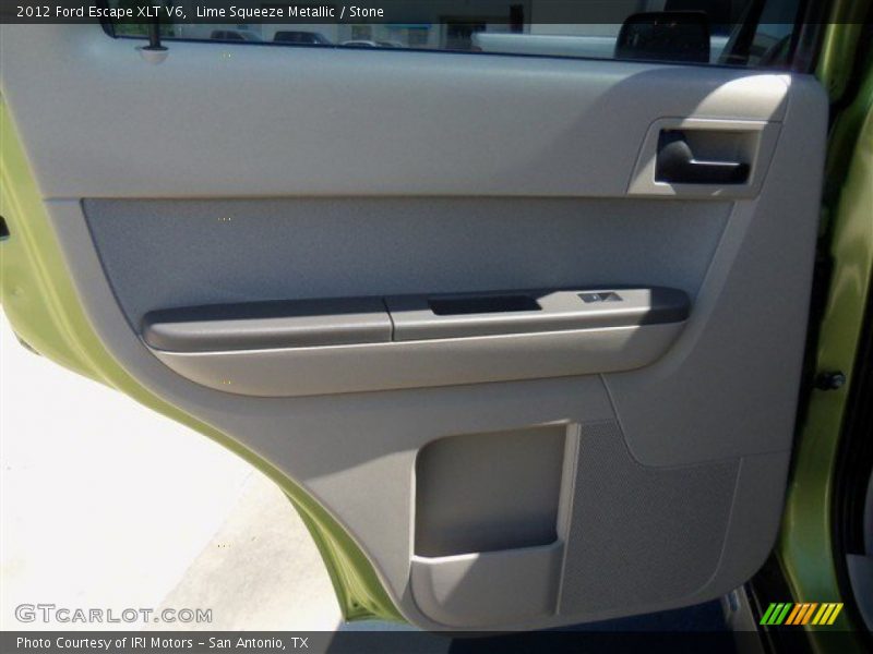 Lime Squeeze Metallic / Stone 2012 Ford Escape XLT V6