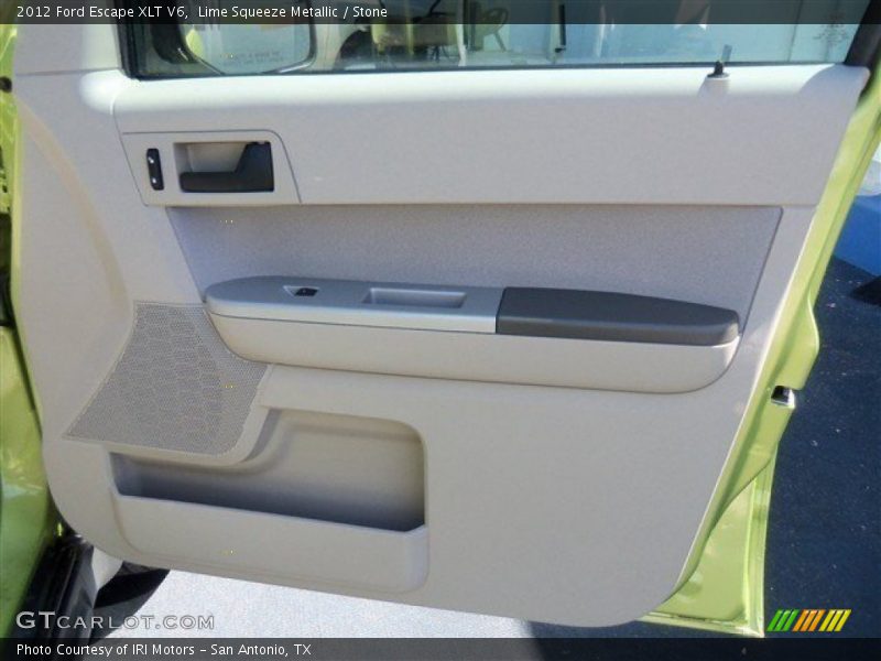 Lime Squeeze Metallic / Stone 2012 Ford Escape XLT V6