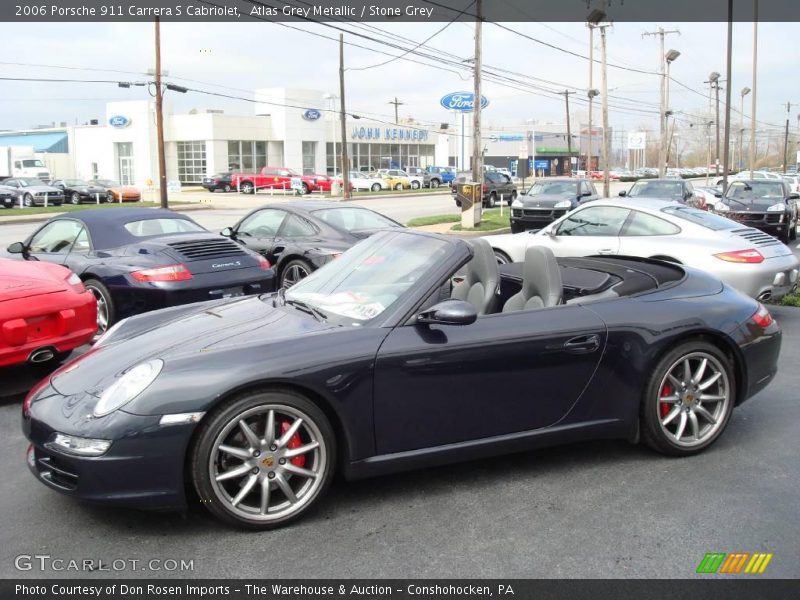 Atlas Grey Metallic / Stone Grey 2006 Porsche 911 Carrera S Cabriolet