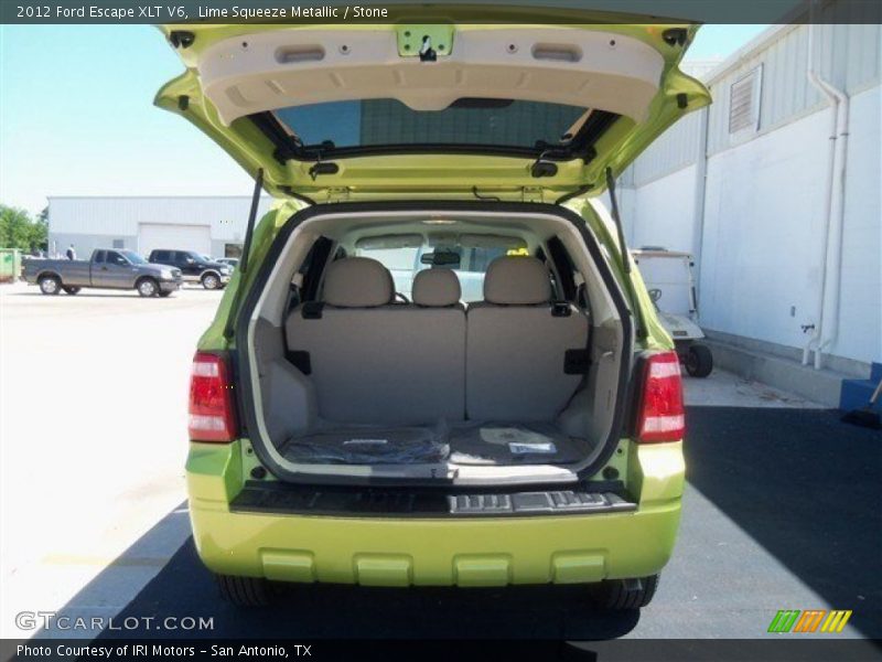 Lime Squeeze Metallic / Stone 2012 Ford Escape XLT V6