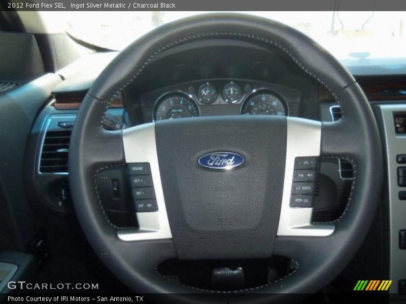 Ingot Silver Metallic / Charcoal Black 2012 Ford Flex SEL
