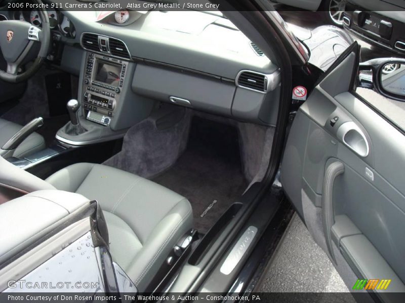 Atlas Grey Metallic / Stone Grey 2006 Porsche 911 Carrera S Cabriolet