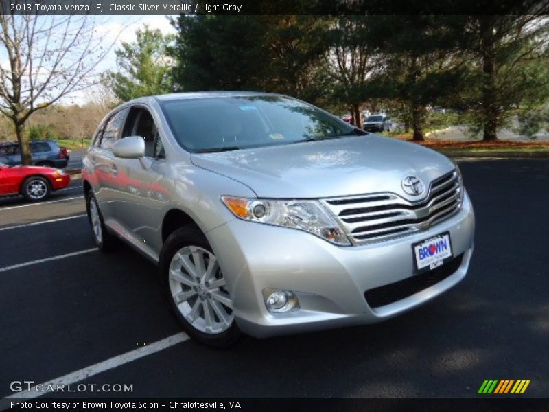 Classic Silver Metallic / Light Gray 2013 Toyota Venza LE