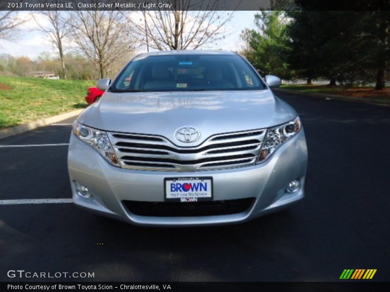 Classic Silver Metallic / Light Gray 2013 Toyota Venza LE