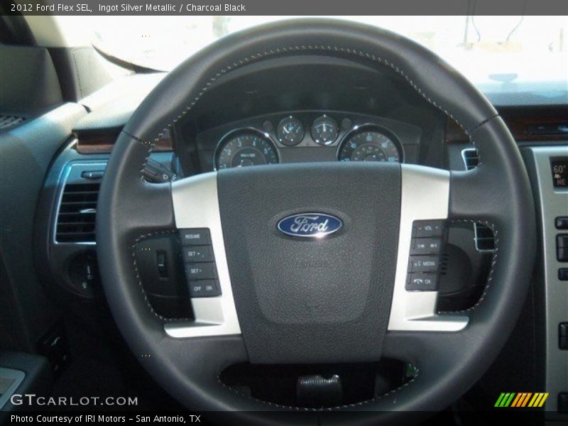 Ingot Silver Metallic / Charcoal Black 2012 Ford Flex SEL