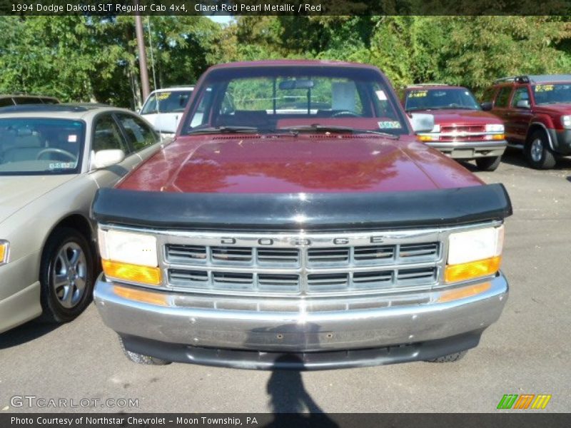 Claret Red Pearl Metallic / Red 1994 Dodge Dakota SLT Regular Cab 4x4