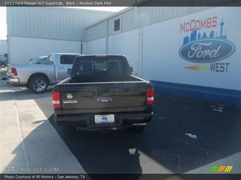 Black / Medium Dark Flint 2011 Ford Ranger XLT SuperCab