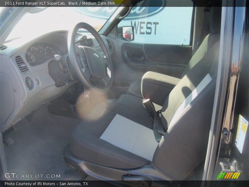 Black / Medium Dark Flint 2011 Ford Ranger XLT SuperCab